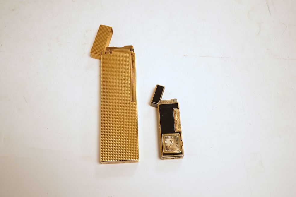 A Dupont table lighter and a ‘Twinkle 5’ lighter/timepiece